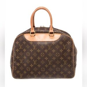 Louis Vuitton Brown and Tan Monogram Deauville